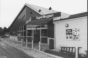 SuperBrugsens nye indgangsparti
