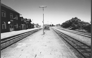 Jernbanespor ved Grenaa Station