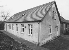 I dette tidligere snedkervrksted i Gjerrild Bygade er der ny indrettet kursuslokaler til Gjerrild Kro og Motel