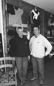 Jette Sejersen og Henning Greve Sejersen vil fremover koncentrere sig om n sportsforretning i stedet for to i Lillegade i Grenaa. Her ses de i den af de to butikker, som de har valgt at koncentrere sig om - Sportsbutikken