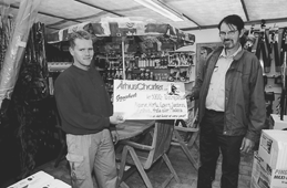 En glad vinder hos Bygma Steen Prst