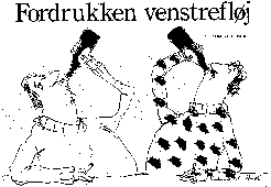 Tegning af den fordrukne venstreflj